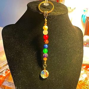 Genuine Chakra Stones keychain